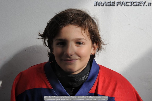 2014-10-26 Ambrosiana-Hockey Milano Rossoblu U12 0122 Leonardo Vergani